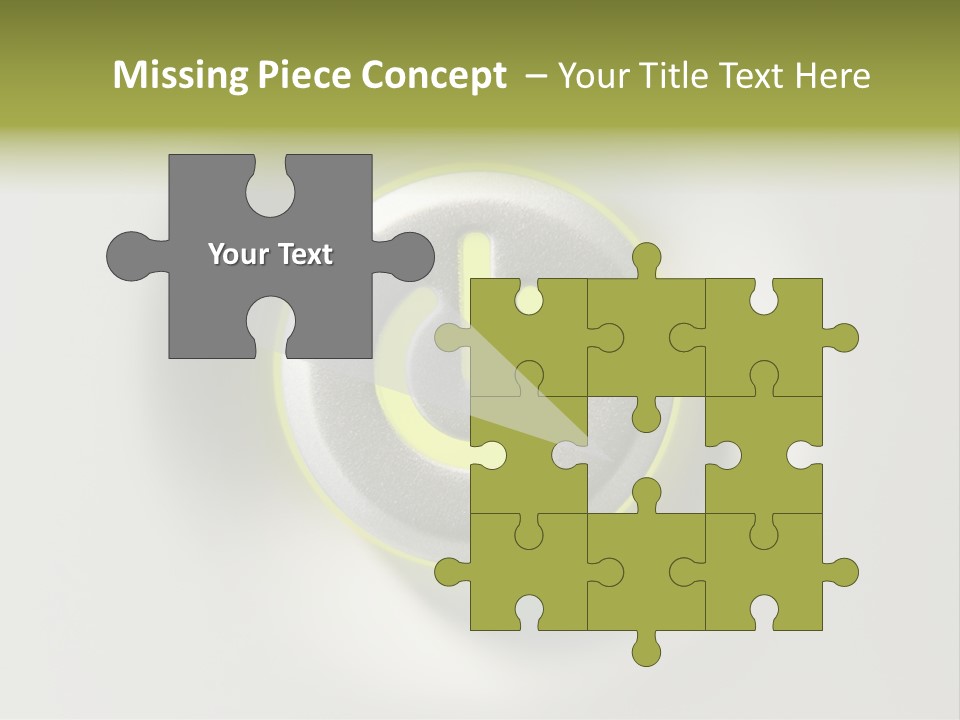 A Power Button With A Green Glow On It PowerPoint Template