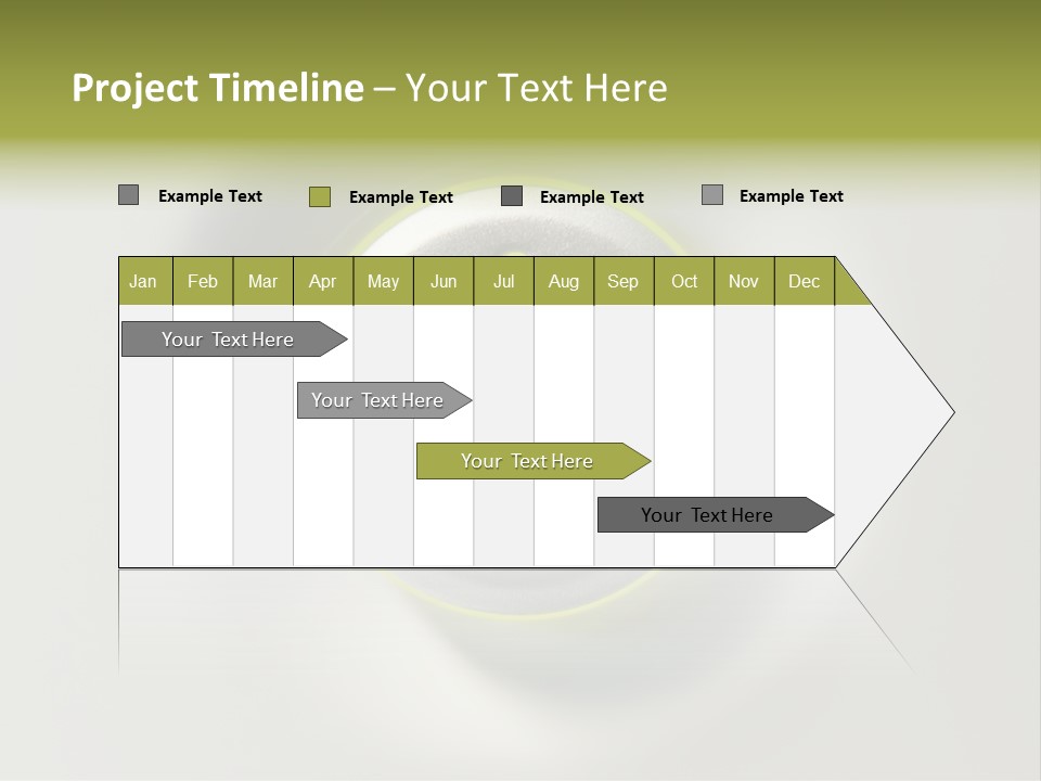 A Power Button With A Green Glow On It PowerPoint Template