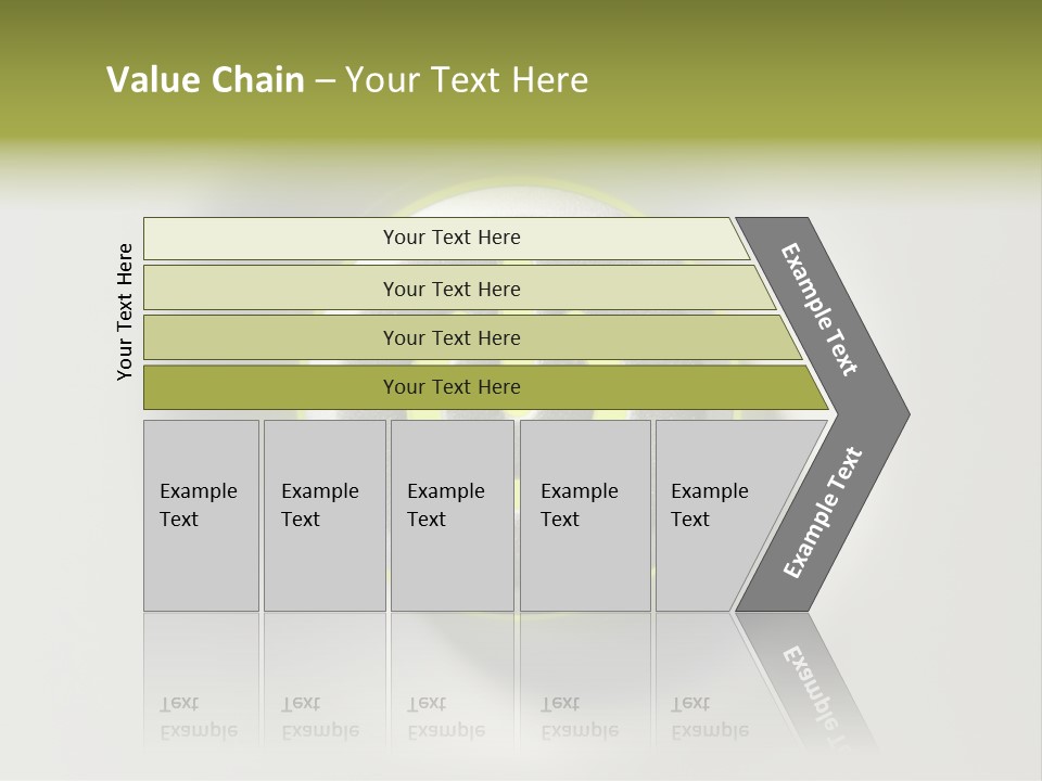 A Power Button With A Green Glow On It PowerPoint Template