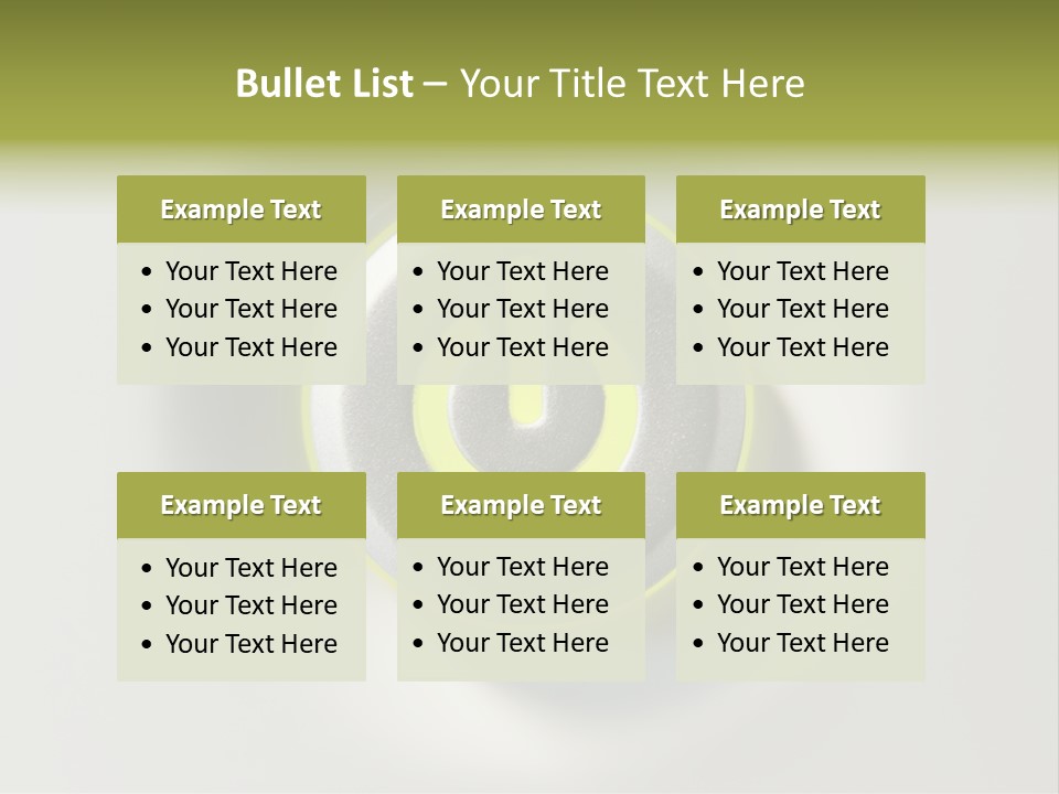 A Power Button With A Green Glow On It PowerPoint Template
