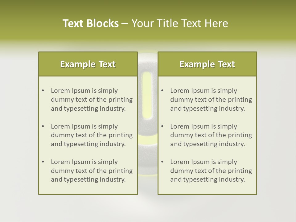 A Power Button With A Green Glow On It PowerPoint Template
