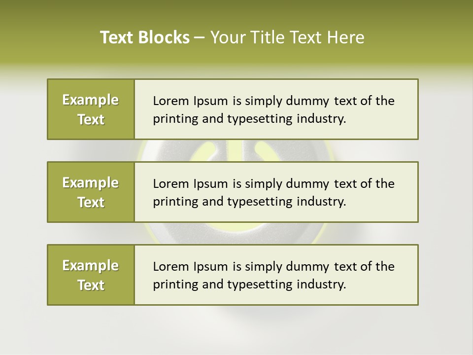 A Power Button With A Green Glow On It PowerPoint Template
