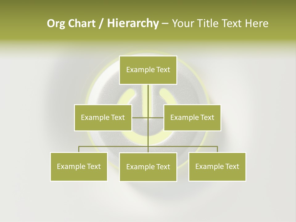 A Power Button With A Green Glow On It PowerPoint Template