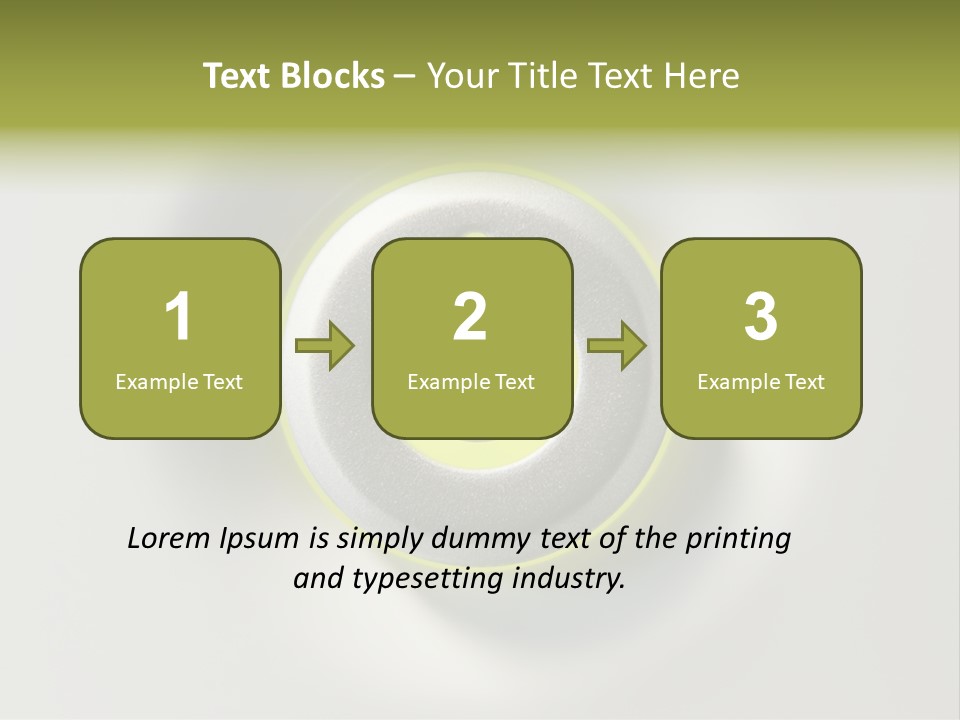 A Power Button With A Green Glow On It PowerPoint Template
