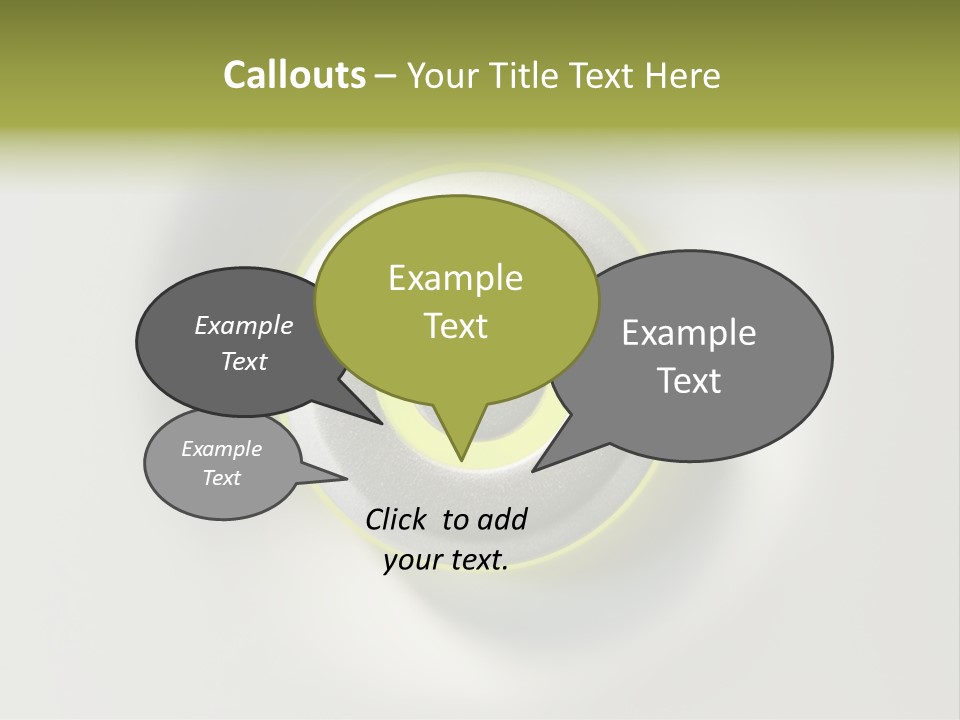 A Power Button With A Green Glow On It PowerPoint Template