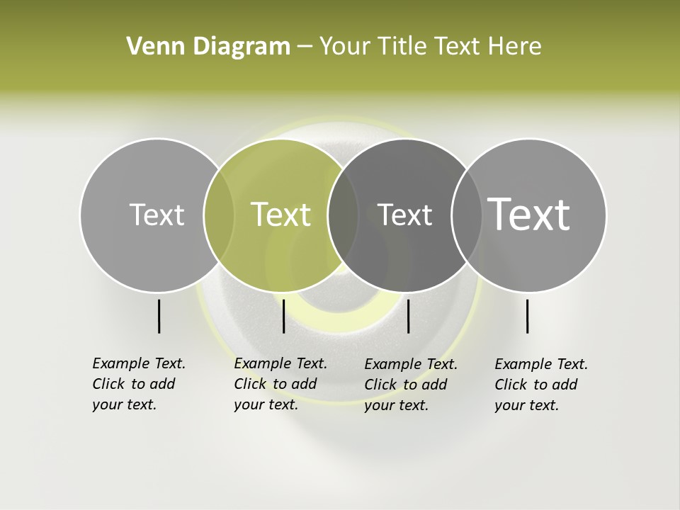 A Power Button With A Green Glow On It PowerPoint Template