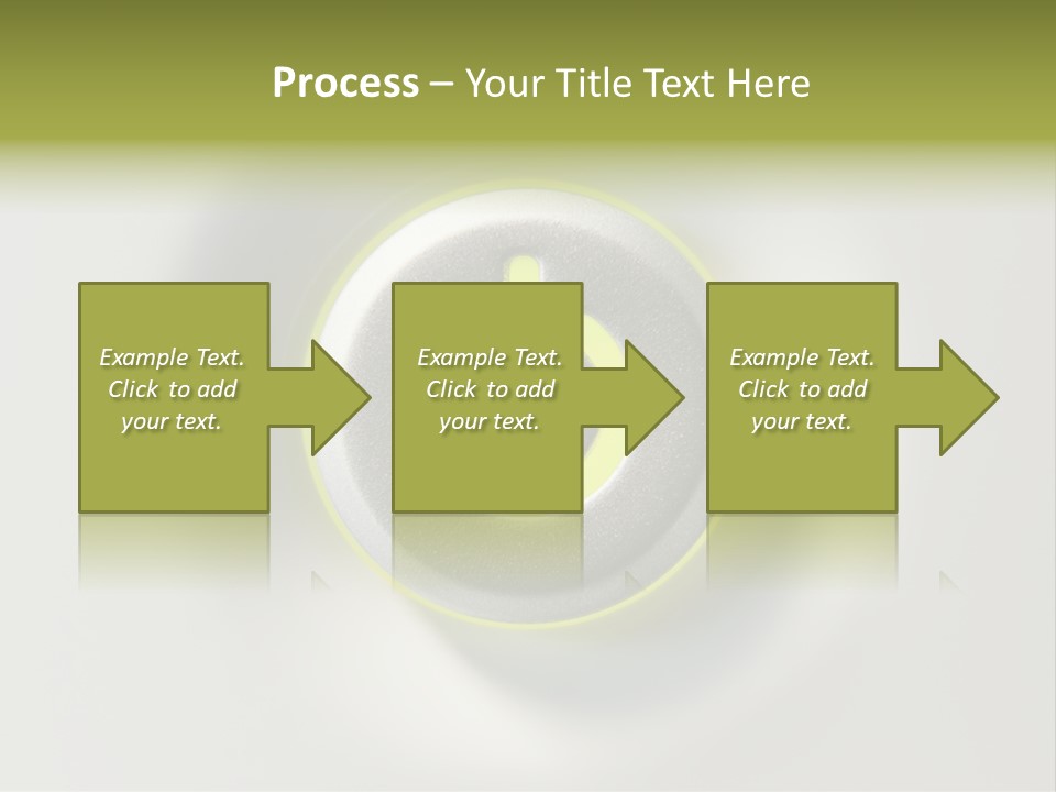 A Power Button With A Green Glow On It PowerPoint Template
