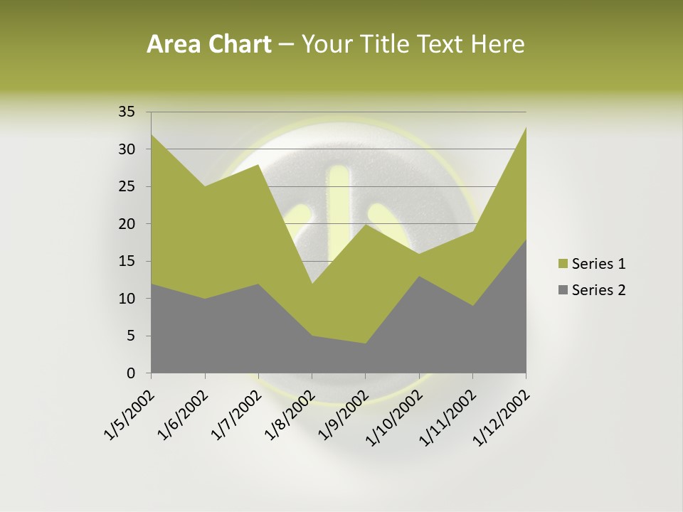 A Power Button With A Green Glow On It PowerPoint Template