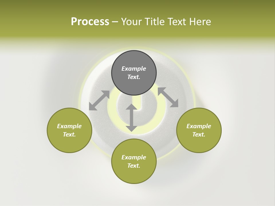 A Power Button With A Green Glow On It PowerPoint Template