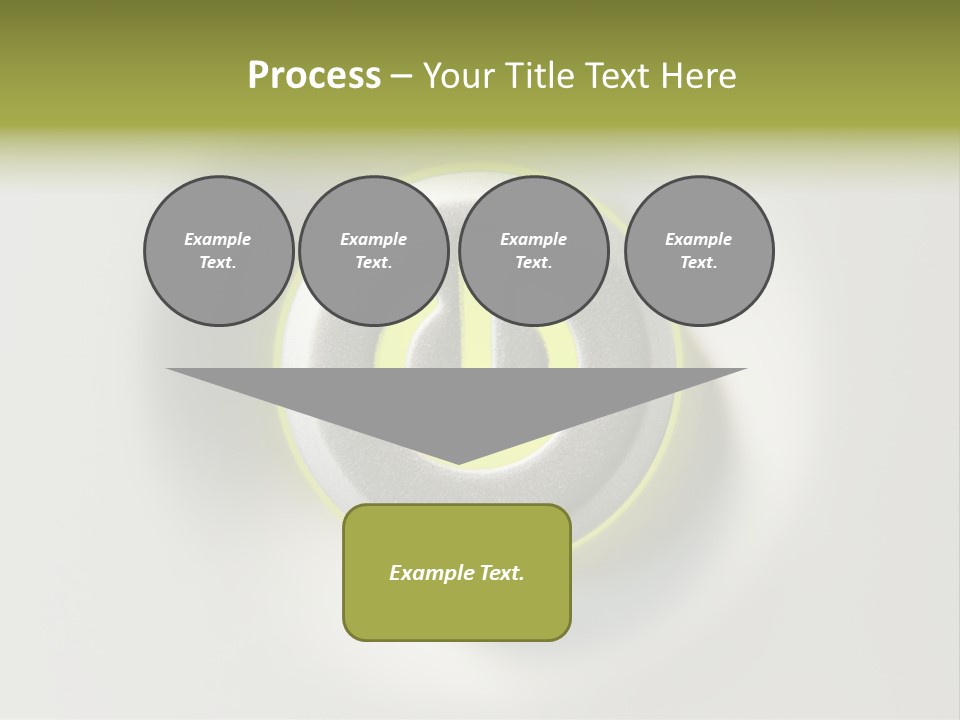 A Power Button With A Green Glow On It PowerPoint Template