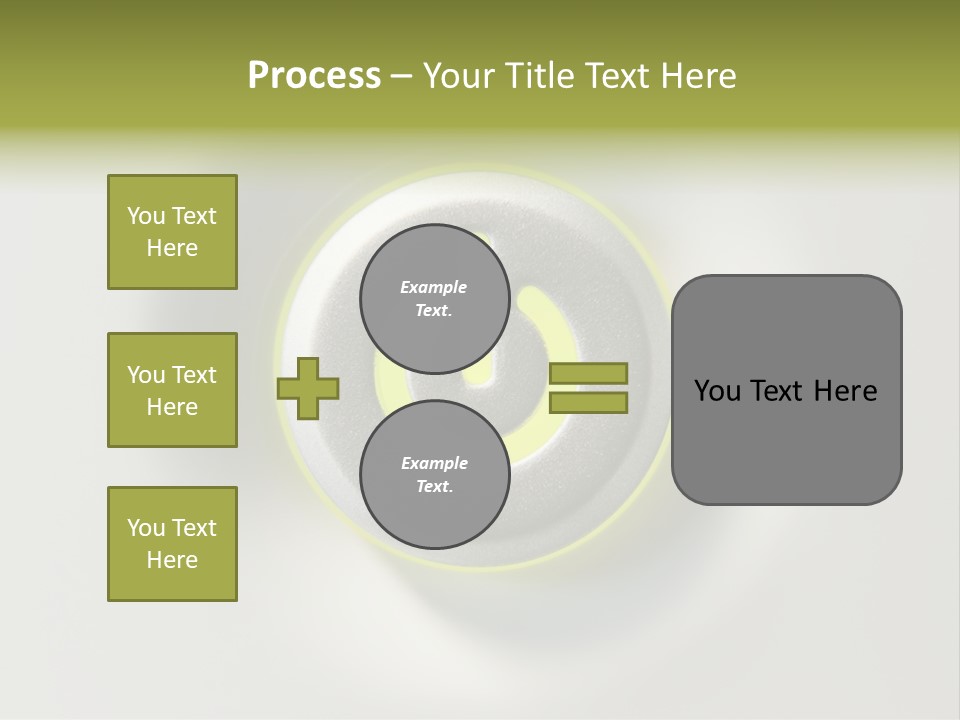 A Power Button With A Green Glow On It PowerPoint Template