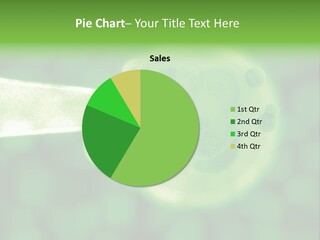3D Green Plant Cell Matter Medical Illustration PowerPoint Template