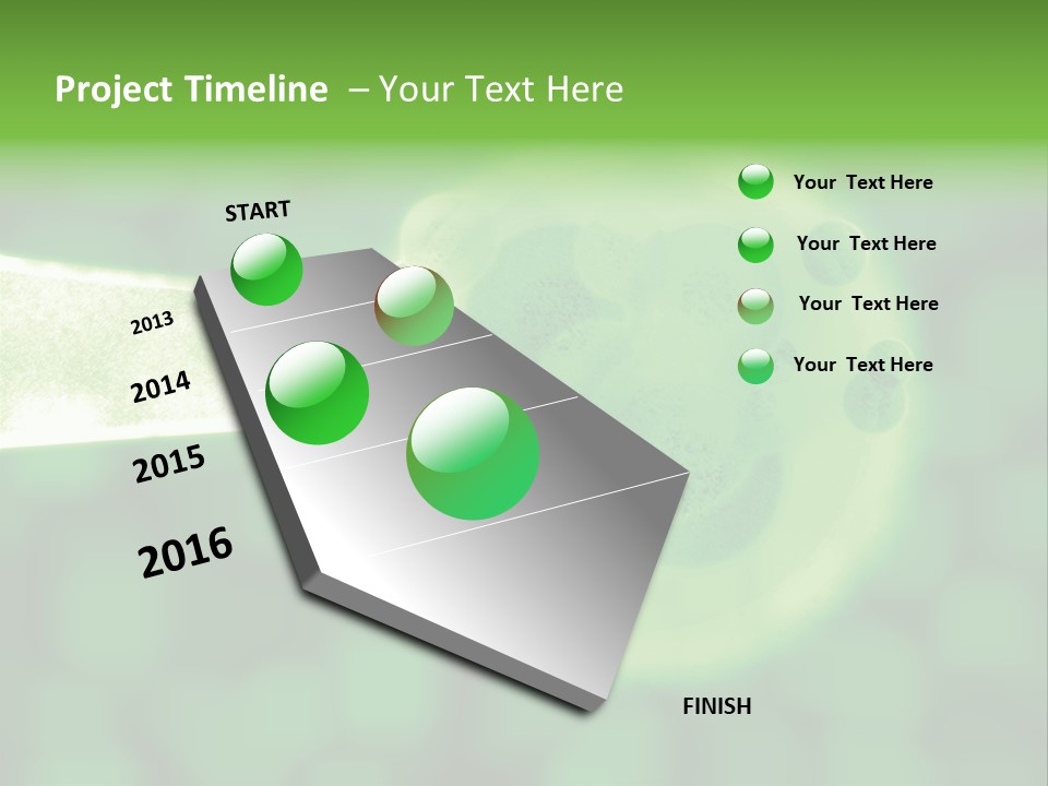 3D Green Plant Cell Matter Medical Illustration PowerPoint Template