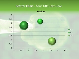 3D Green Plant Cell Matter Medical Illustration PowerPoint Template