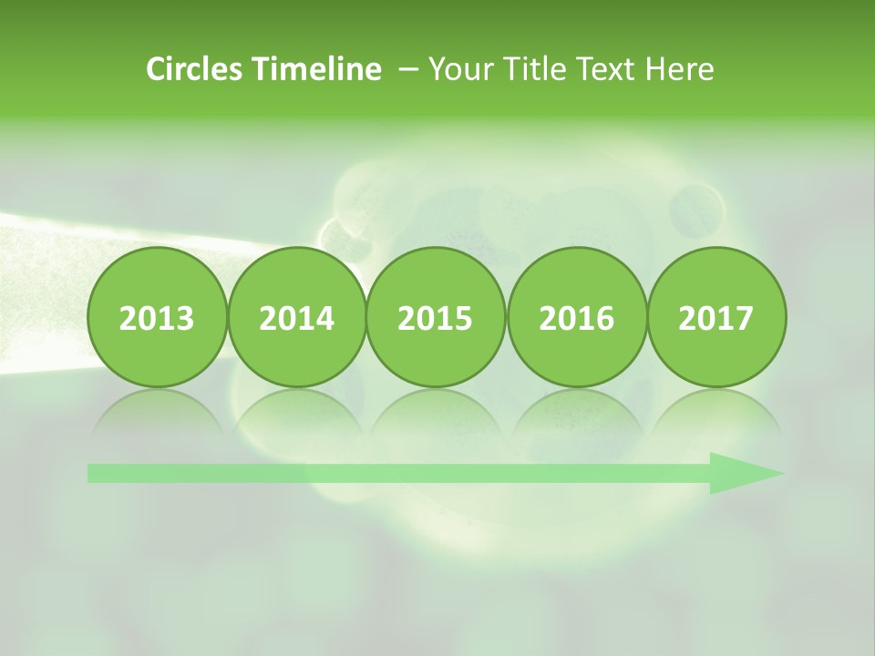 3D Green Plant Cell Matter Medical Illustration PowerPoint Template