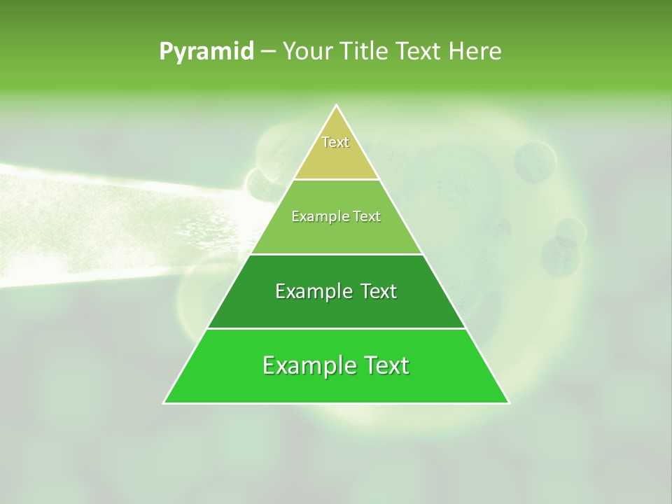 3D Green Plant Cell Matter Medical Illustration PowerPoint Template