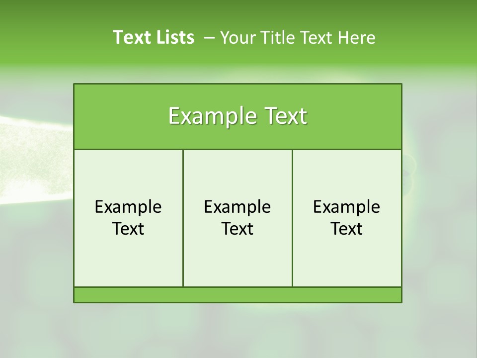 3D Green Plant Cell Matter Medical Illustration PowerPoint Template