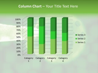 3D Green Plant Cell Matter Medical Illustration PowerPoint Template