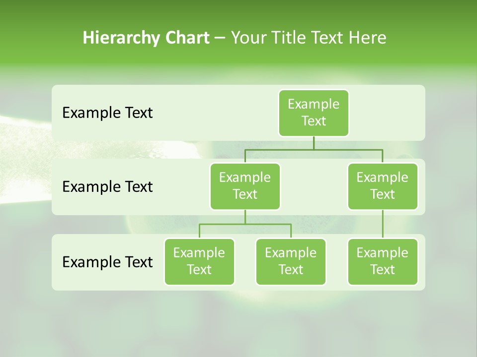 3D Green Plant Cell Matter Medical Illustration PowerPoint Template