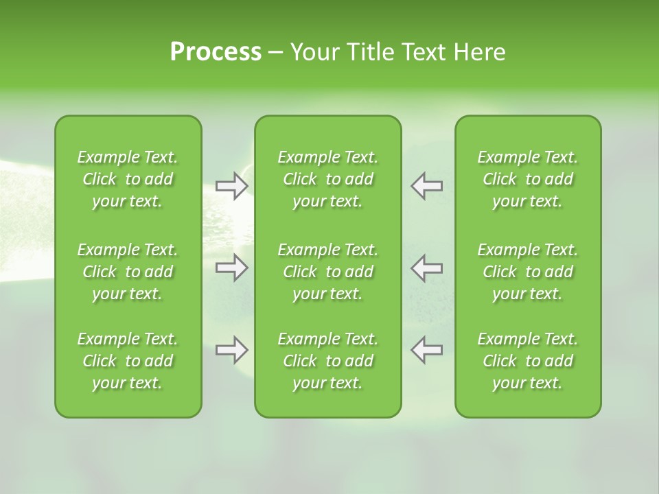 3D Green Plant Cell Matter Medical Illustration PowerPoint Template
