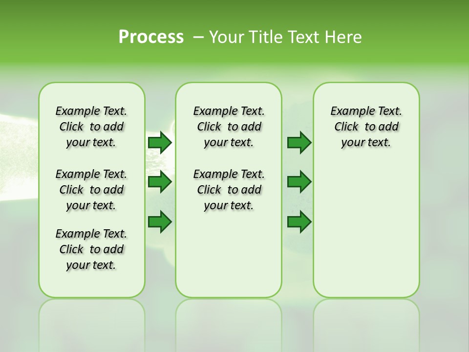 3D Green Plant Cell Matter Medical Illustration PowerPoint Template