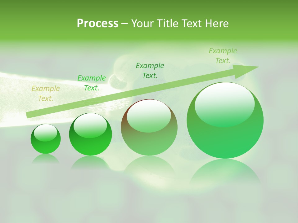 3D Green Plant Cell Matter Medical Illustration PowerPoint Template