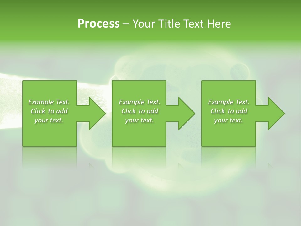 3D Green Plant Cell Matter Medical Illustration PowerPoint Template