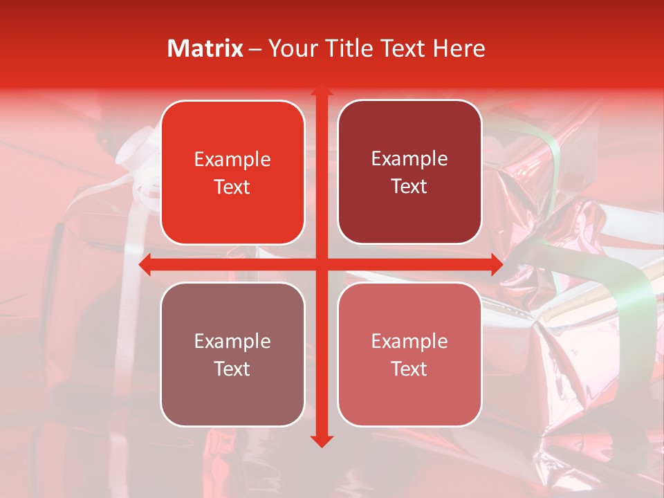 Red Gifts PowerPoint Template