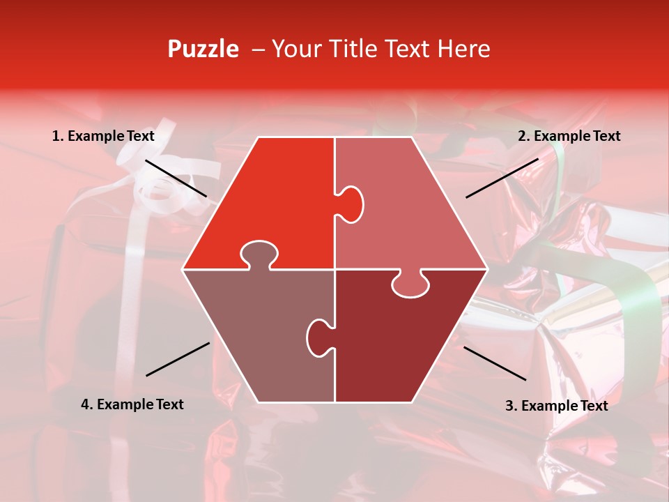 Red Gifts PowerPoint Template