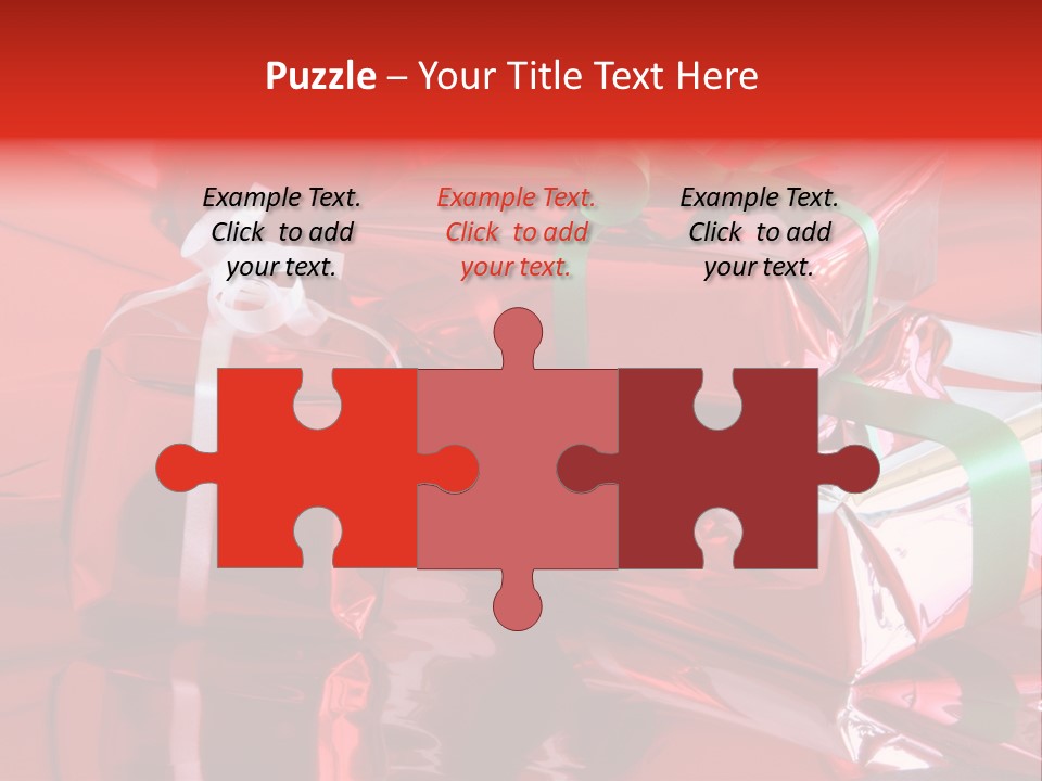 Red Gifts PowerPoint Template