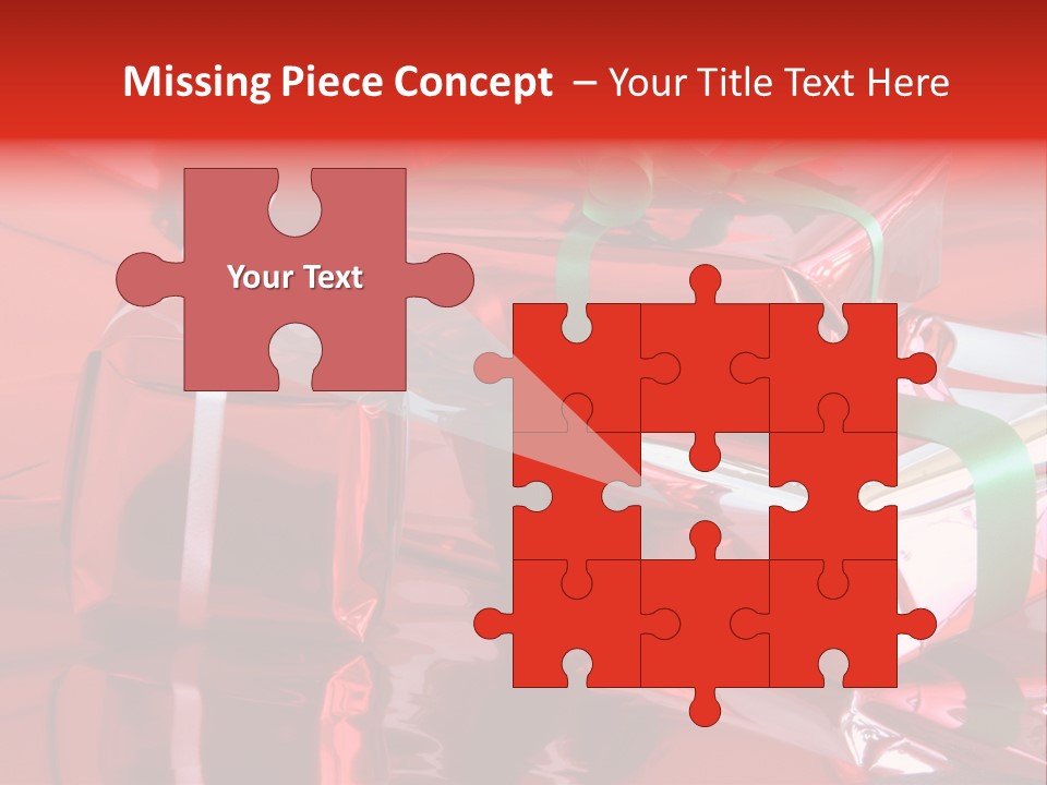 Red Gifts PowerPoint Template
