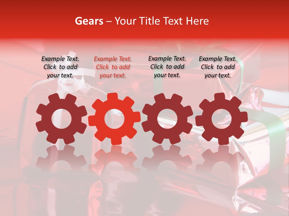 Red Gifts PowerPoint Template
