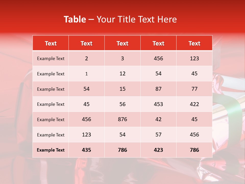 Red Gifts PowerPoint Template