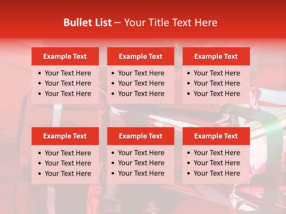Red Gifts PowerPoint Template