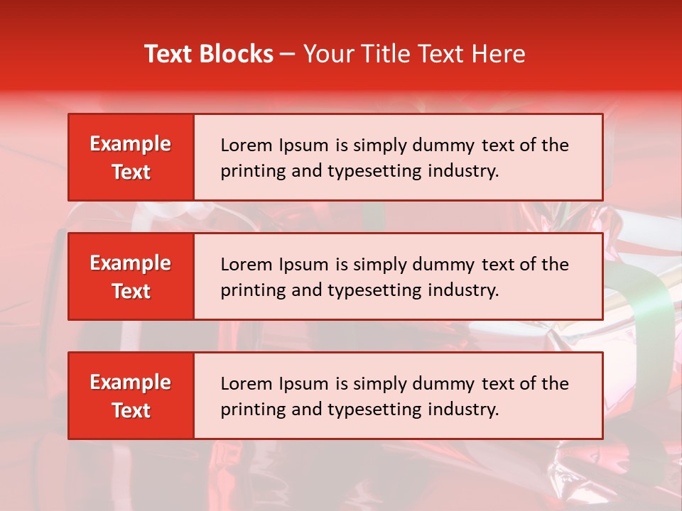 Red Gifts PowerPoint Template
