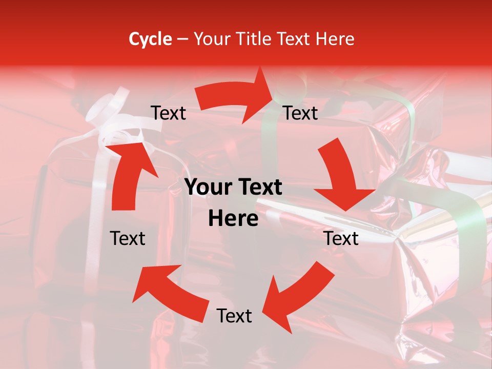 Red Gifts PowerPoint Template