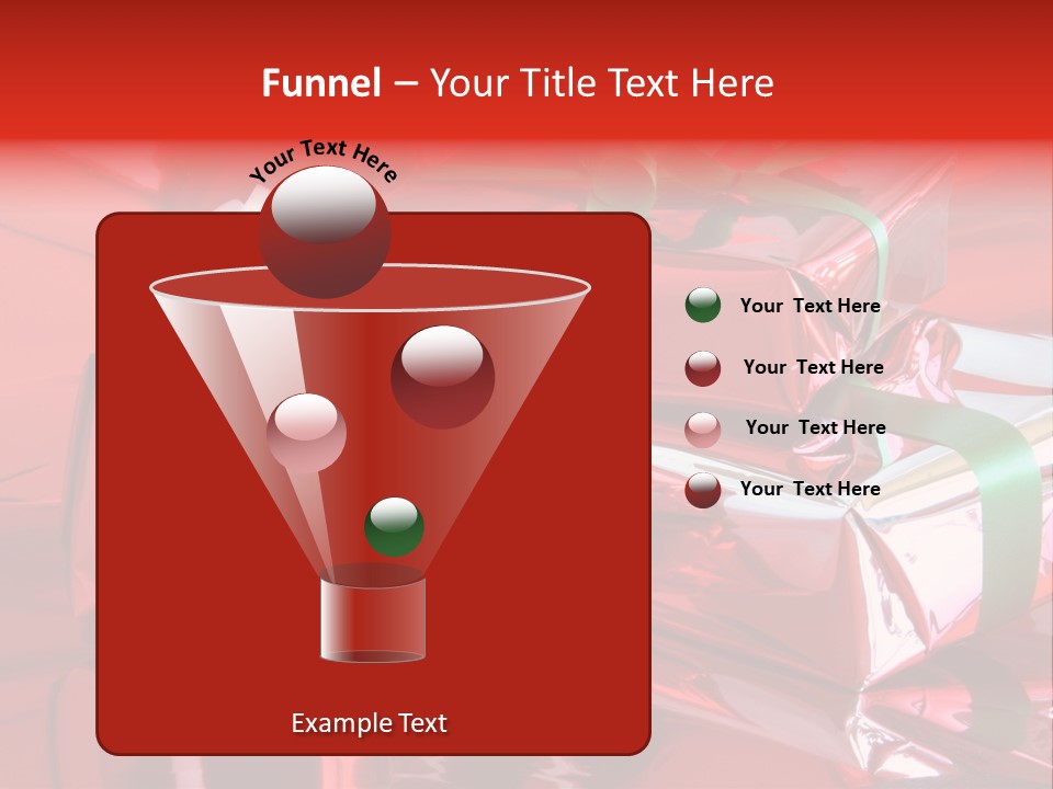 Red Gifts PowerPoint Template
