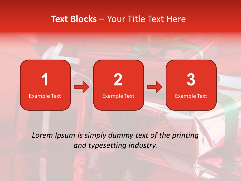 Red Gifts PowerPoint Template