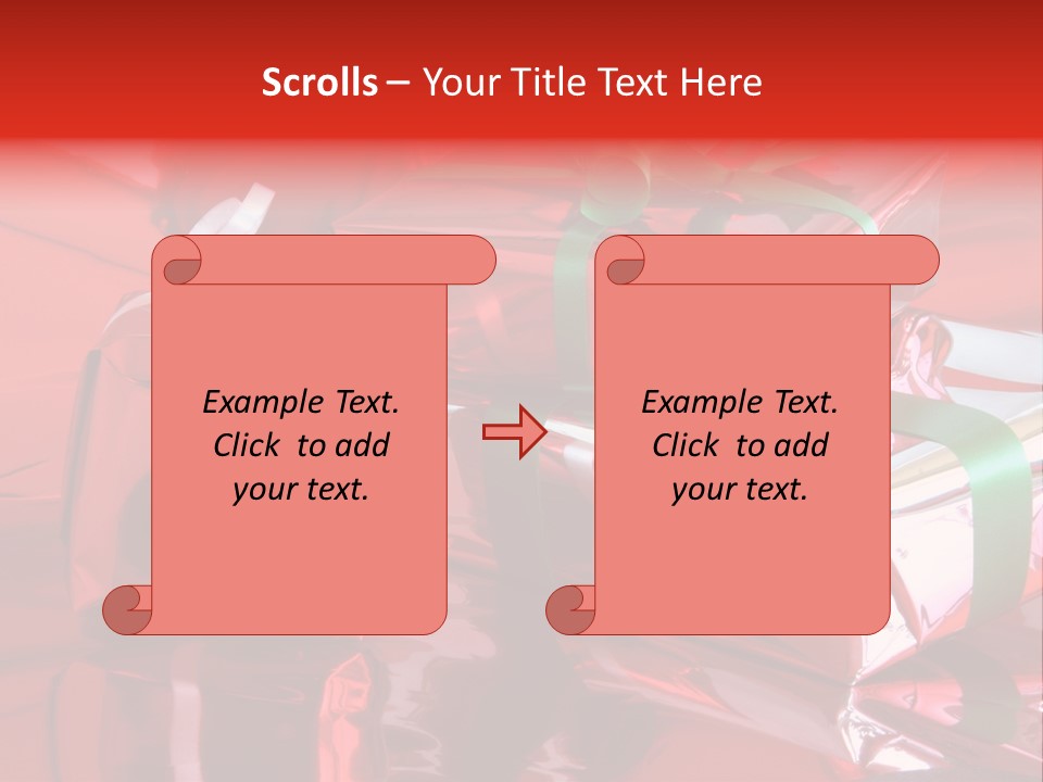 Red Gifts PowerPoint Template