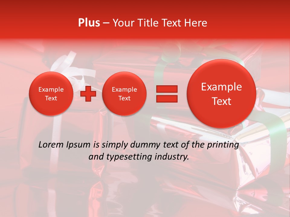 Red Gifts PowerPoint Template