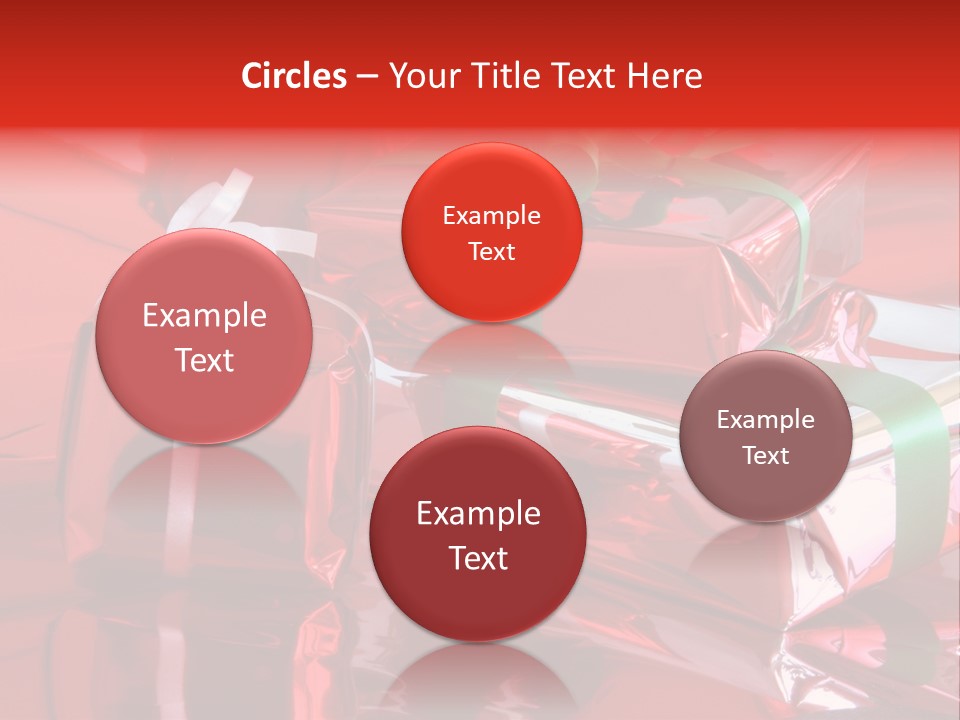 Red Gifts PowerPoint Template