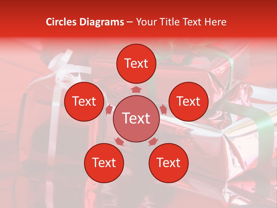 Red Gifts PowerPoint Template