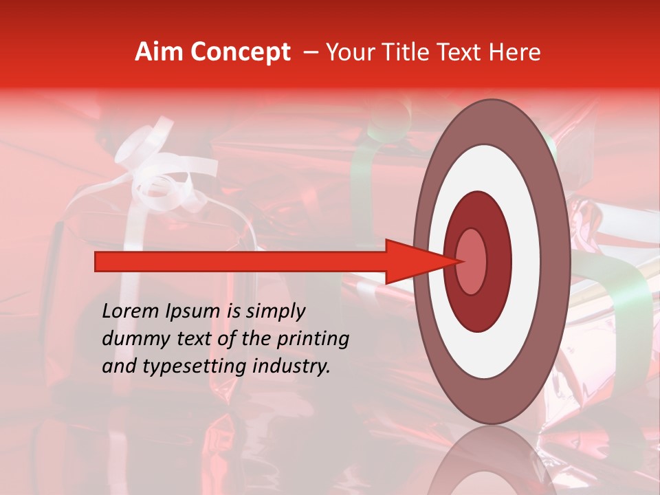 Red Gifts PowerPoint Template