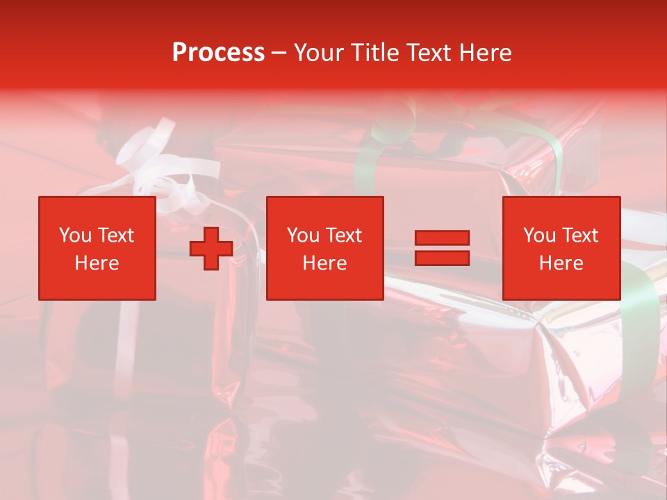 Red Gifts PowerPoint Template