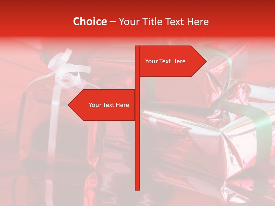 Red Gifts PowerPoint Template