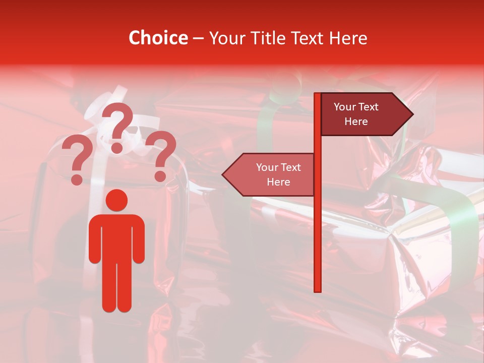 Red Gifts PowerPoint Template