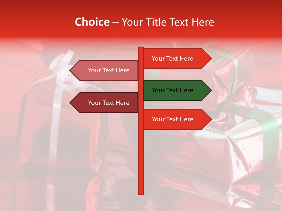 Red Gifts PowerPoint Template