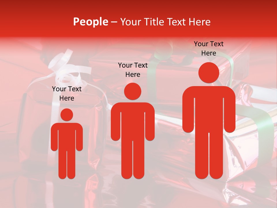 Red Gifts PowerPoint Template