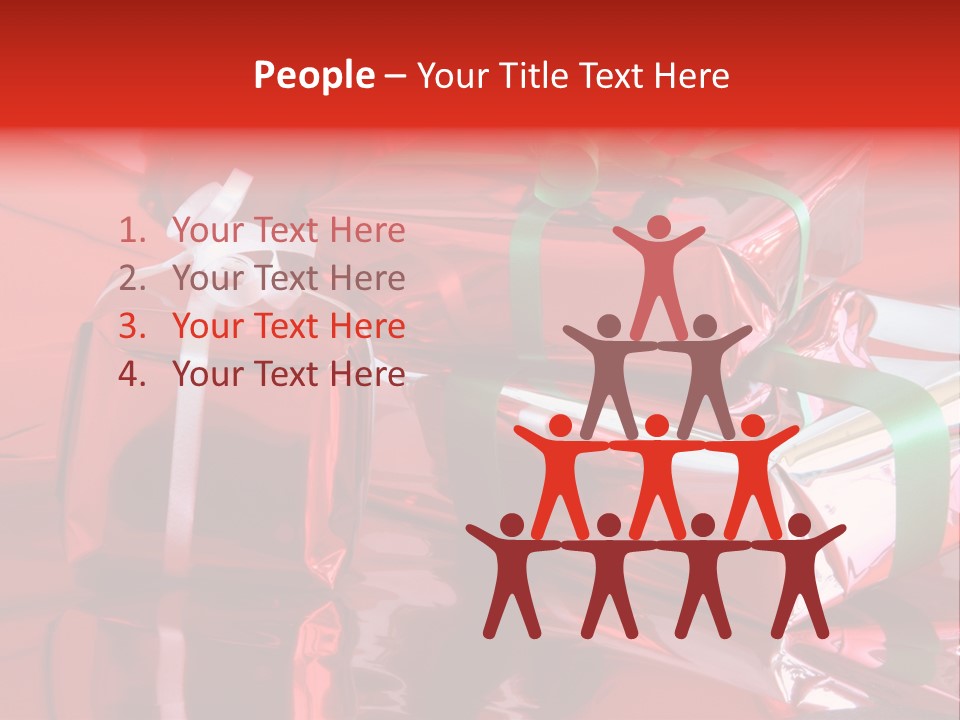 Red Gifts PowerPoint Template