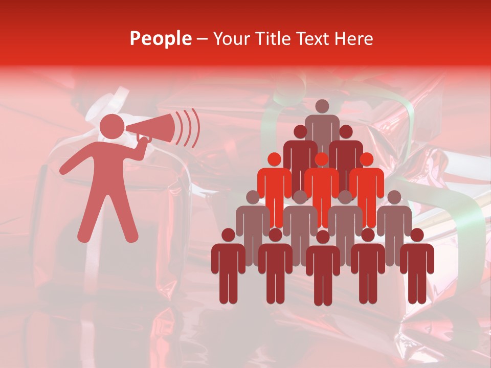 Red Gifts PowerPoint Template